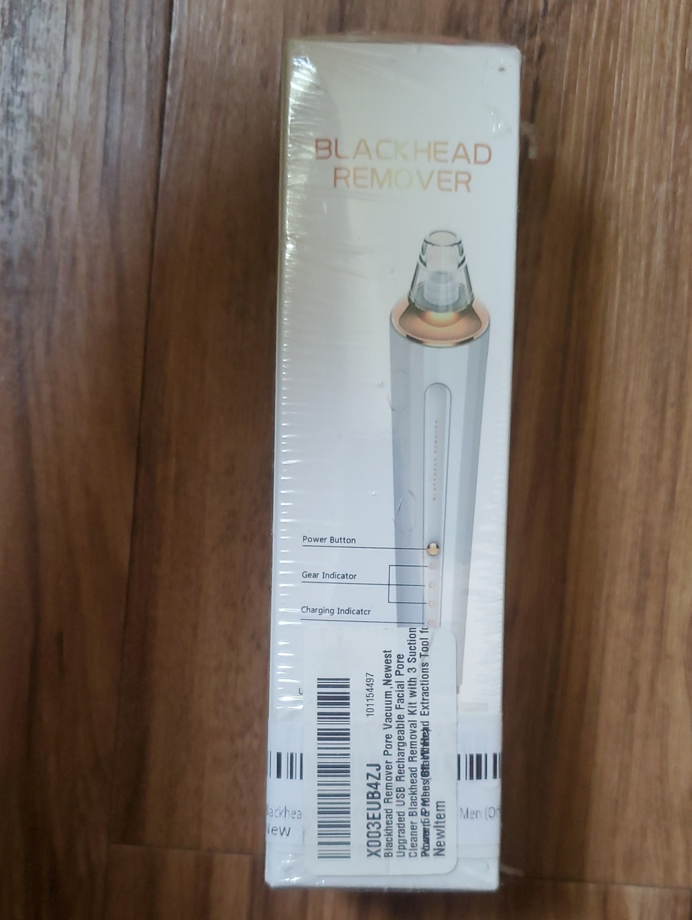 Blackhead Remover Vacuum - White & Gold Portable Pore Cleaner